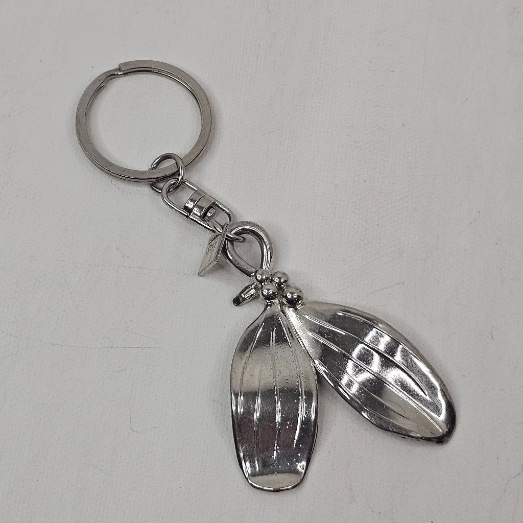Michael Aram Designer Keychain Silver Tone Keyring 40$